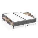 Ver imagem 1 de Cama Box Base c/Gavetas Queen Poli Tecido Gray (158x27-c/4 Gavs) - Castor