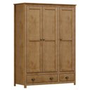 Ver imagem 1 de Guarda Roupa Solteiro Topázio 3 Portas e 2 Gavetas Freijó - Finestra Móveis