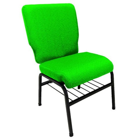 01 Cadeira para Igrejas C/ Porta Cálice Verde