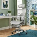 Ver imagem 1 de Cadeira Ergonômica de Escritório com Apoio de Pés Electra Cinza
