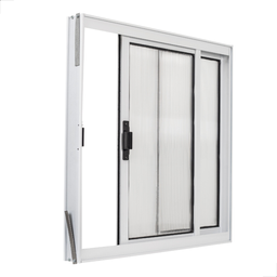 Janela de Aluminio 2 Folhas Vitro Grande 80x80 com Policarbonato- Machado Portas e Janelas - 4
