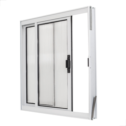 Janela de Aluminio 2 Folhas Vitro Grande 80x80 com Policarbonato- Machado Portas e Janelas - 3