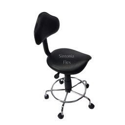 Cadeira Sela Estetica - Regulagem de Altura a Gás - para Dentista, Manicure, Tatuador, Estrela Croma - 2