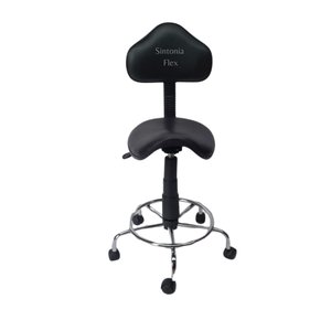 Cadeira Sela Estetica - Regulagem de Altura a Gás - para Dentista, Manicure, Tatuador, Estrela Croma