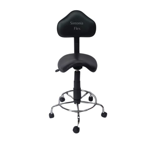 Cadeira Sela Estetica - Regulagem de Altura a Gás - para Dentista, Manicure, Tatuador, Estrela Croma