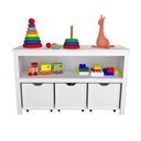 Ver imagem 3 de Organizador Infantil Atena 2 Baús MDF 102cm Branco Woodcore
