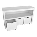 Ver imagem 2 de Organizador Infantil Atena 2 Baús MDF 102cm Branco Woodcore