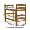 Beliche Cama de Madeira Maciça Reforçada Bonafé Imbuia - 3
