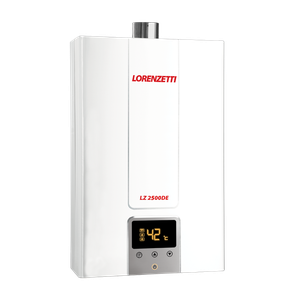 Aquecedor de Água a Gás Lorenzetti 25 Litros Lz2500de-b Branco para Glp (digital)