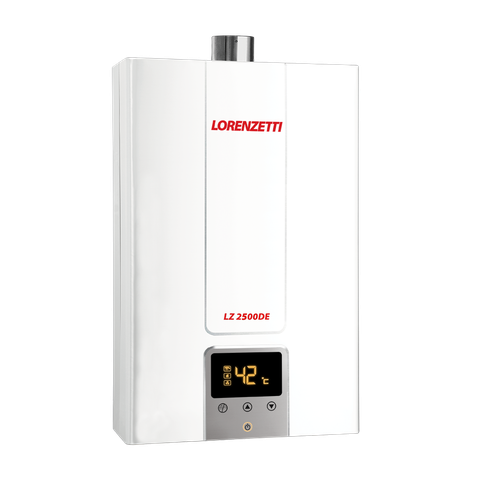 Aquecedor de Água a Gás Lorenzetti 25 Litros Lz2500de-b Branco para Glp (digital)