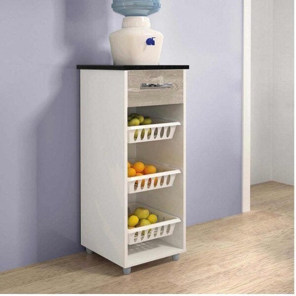 Fruteira Mini Croácia 1 Gaveta Flex Color Chf | MadeiraMadeira