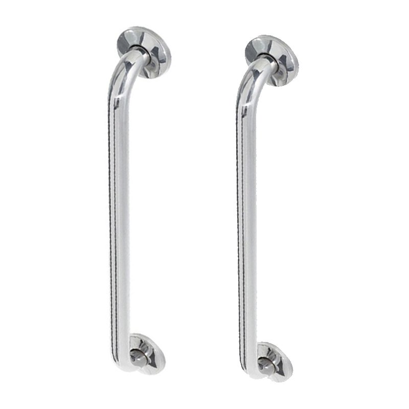 Alça Apoio Kit 2 uni Inox 40cm Banheiro Idoso Deficiente Acessibilidade Cadeirante - 1