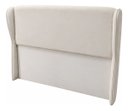 Ver imagem 5 de Cabeceira Atena para Cama Box Casal Estofada Linho Moderna Bege