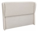 Ver imagem 2 de Cabeceira Atena para Cama Box Casal Estofada Linho Moderna Bege