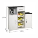 Ver imagem 7 de Fruteira Multiuso 2 Portas 1 Gaveta Croácia Top Line Flex Color Chf