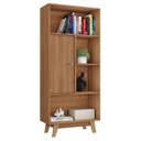 Ver imagem 5 de Estante para Quarto 1 Porta Maven Espresso Móveis Marrom/Nogal
