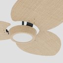 Ver imagem 2 de Ventilador de Teto com Controle Remoto Natuvent Dahlia LED 3 Pás Palha Natural
