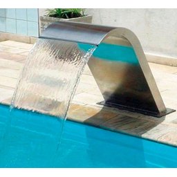 Cascata Iguaçu Grande Aço Inox Escovado para Piscina - 2