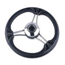 Ver imagem 1 de Volante 343mm Inox S316 6 Raios c/ Capa de Borracha Seariver