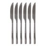 Conj Facas p/Churrasco Aco Inox Bambu Elegant 22.3cm 6pcs - 1
