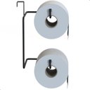 Ver imagem 5 de Porta Papel Higiênico Duplo para Caixa Acoplada Preto F.arm