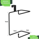 Ver mais imagens de Porta Papel Higiênico Duplo para Caixa Acoplada Preto F.arm