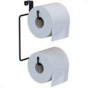 Ver imagem 2 de Porta Papel Higiênico Duplo para Caixa Acoplada Preto F.arm