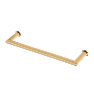 Porta Toalha Toalheiro de Rosto Banheiro 35cm em Aço Inox Dourado Linha Tessalia Stainless