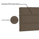 Ver imagem 3 de Cabeceira Painel Solteiro 0,90m La Italiana Suede Caramelo