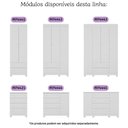 Ver imagem 6 de Berço Americano 3 em 1 com Colchão Incluso e Cômoda 1 Porta 4 Gavetas Allegra Multimóveis Mp4696