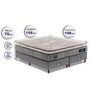 Ver imagem 2 de Cama Box Queen + Colchão Molas Ensacadas Cama Inbox com Euro Pillow Frost ThermoGel 158x198x70