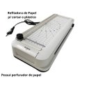 Ver imagem 5 de Plastificadora A4 Laminador Refilador Perfurador Aurora 127v