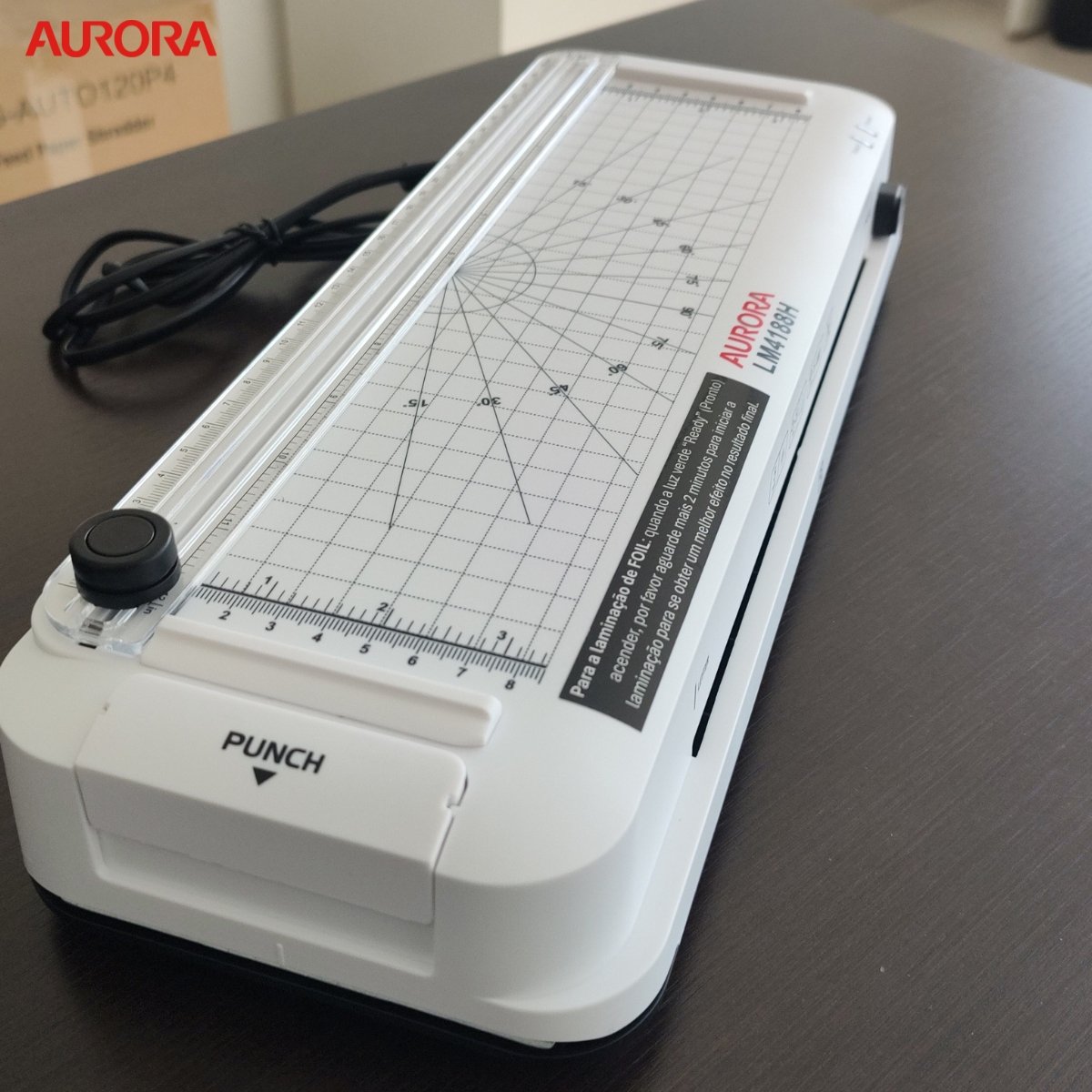 Plastificadora A4 Laminador Refilador Perfurador Aurora 127v - 6