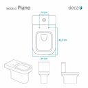 Ver imagem 3 de Tampa de Vaso Poliéster com Fechamento Lento Piano Branco para Louça Deca com Ferragem Dourada