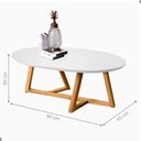 Ver imagem 3 de Mesa Oval de Centro para Sala Miami Branco