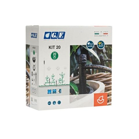Kit Gotejamento p/até 20 Vasos c/25 m Mangueira 16 mm