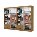 Ver imagem 2 de Closet Casal Duplo Lu 8 Portas 4 Gavetas Cinamomo