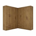 Ver imagem 3 de Closet Casal Duplo Lu 8 Portas 4 Gavetas Cinamomo