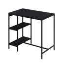 Ver imagem 1 de Mesa Bistrô 100x60x92cm com 2 Banquetas Tub Tucjbi1060.2b Preto Ônix Est.preta