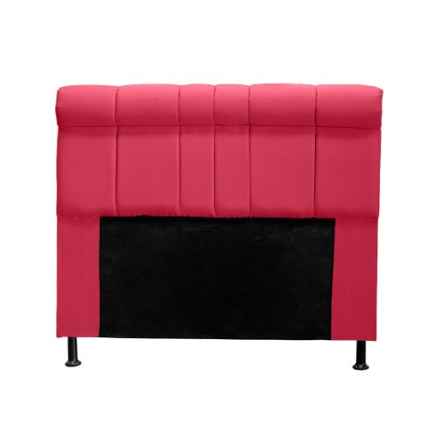 Cabeceira Madri 140 cm Suede Vermelho