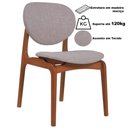 Ver imagem 2 de Cadeira Atenas Madeira Maciça Amêndoa