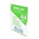 Ver imagem 1 de Display Acrílico Bolso Parede A4 Porta Folha Expositor