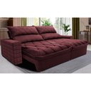 Ver imagem 1 de Sofá Retrátil e Reclinável 2,95m Molas Ensacadas Cama inBox Elegance com ThermoGel Velusoft