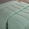 Edredom Coberdrom Sereno Solteiro em Malha Verde 100% Algodão - 2