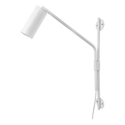 Arandela Articulada Regulagem Cabo Interruptor Parede Foco:branco Fosco - 1