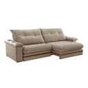 Ver imagem 3 de Sofá Avalon 02 Módulos de 80cm Br25cm Meu Sofá Online A226 Linho Bege