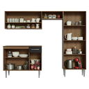 Ver imagem 5 de Armário de Cozinha Completa 220 cm Rustic/Preto Deli Madesa 01