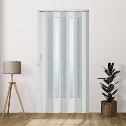 Porta Sanfonada Pvc Translucida 210x84 Branca - 2