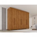 Ver imagem 1 de Guarda Roupa Casal Crsal 6 Portas de Bater 6 Gavetas MDF Cinamomo Multimóveis 274cm