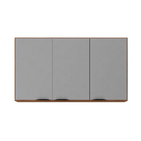 Armário Aéreo Firenze 120cm 3 Portas 94331 Demóbile Amendola Touch e Nude